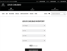 Tablet Screenshot of lexuscarlsbad.com